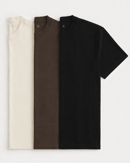 Three Pack De Camisetas Con café