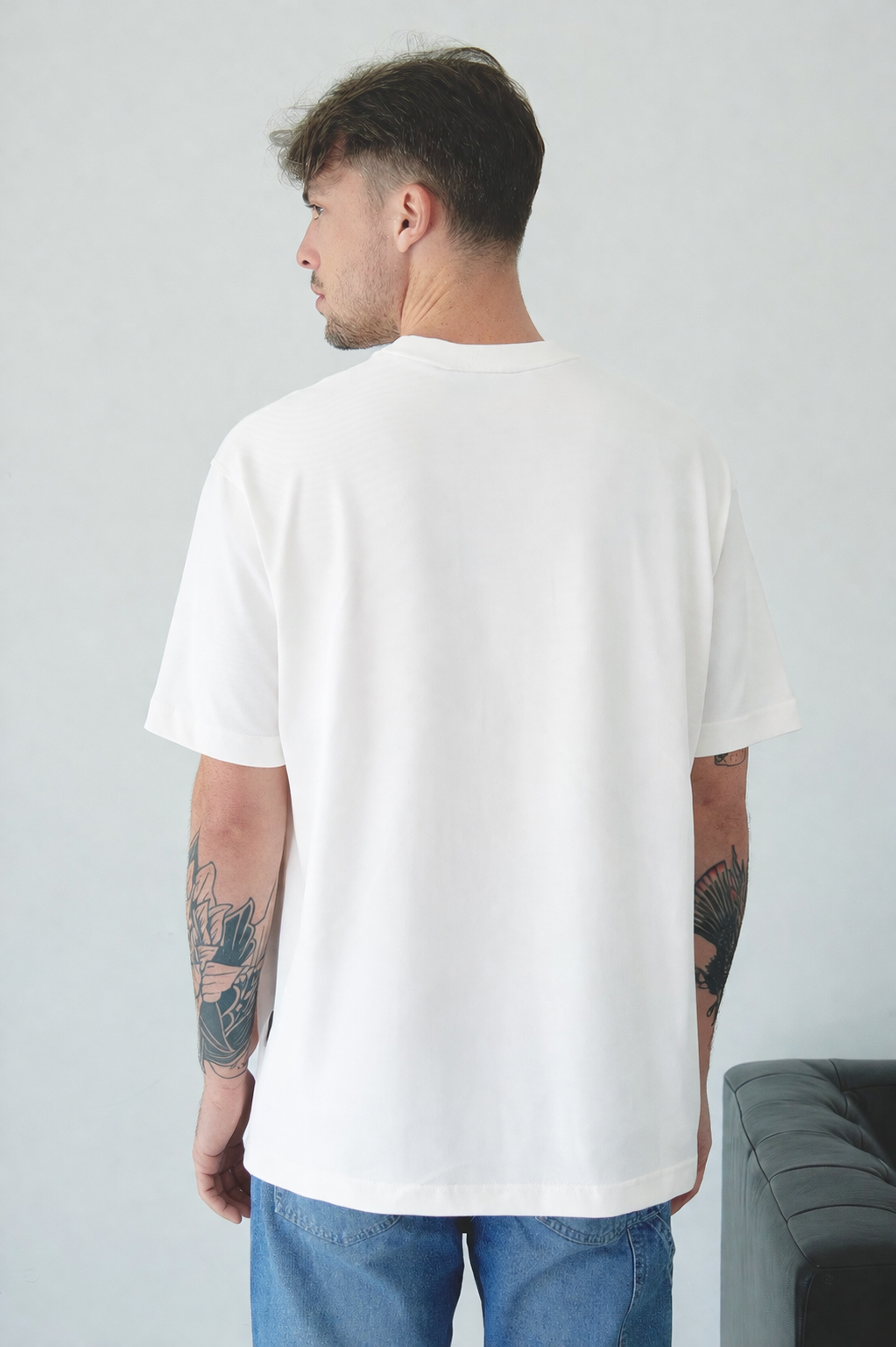 Camiseta Básica Marfil